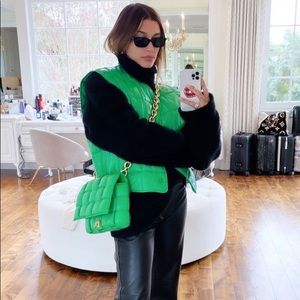 Bottega Veneta square-quilt sleeveless jacket vest